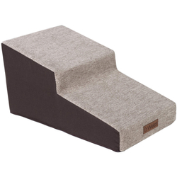 Schůdky pro psa Welsti 30 cm 2 šikmé stupně béžovo-hnědé