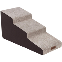 Schůdky pro psa Welsti 40 cm 3 šikmé stupně béžovo-hnědé
