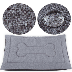 Pelíšek podložka pro psa Welsti šedý melír kost L 100x70